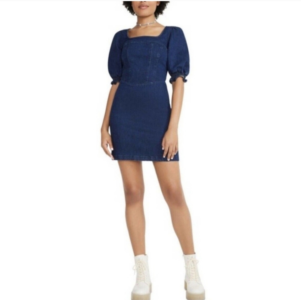 NWOT BETSY JOHNSON DENIM DRESS